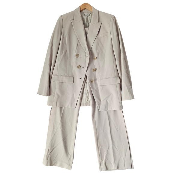 Elie Tahari Womens Suit Set Blazer Pants Double Breasted...